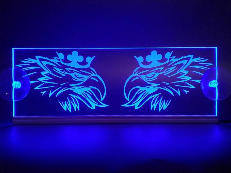 LED/neon plaat Scania griffioen blauw - platen - Binnen verlichting en LED accessoires - Accessoires binnen | Vrachtwagen | Truck | bestellen - Truckgadgets.nl