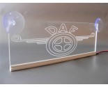 LED/neon plaat DAF logo blauw