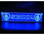 LED/neon plaat Scania dubbelle griffioen logo blauw