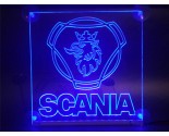 LED/neon plaat Scania logo blauw hoog