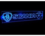 LED/neon plaat Scania V8 blauw