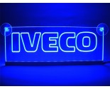 LED/neon plaat IVECO logo blauw