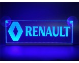 LED/neon plaat Renault logo blauw