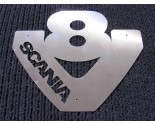 Scania V8 logo RVS voor op de grille