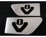 Scania V8 logo RVS wing spoiler set van 2