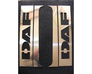 DAF logo RVS deur rand beschermer set van 4