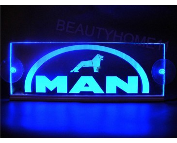 LED/neon plaat MAN logo blauw