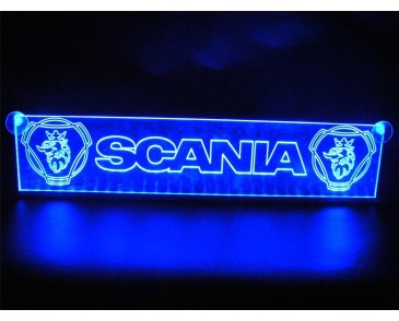LED/neon plaat Scania dubbelle griffioen logo blauw