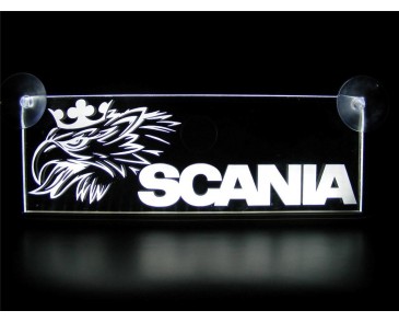 LED plaat Scania met griffioen logo WIT
