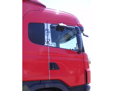 Scania griffioen + R RVS deur rand beschermer set van 4