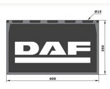 Spatlap 600x350mm DAF