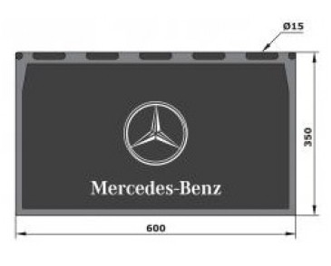 Spatlap 600x350mm Mercedes