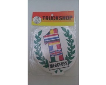 Trucksticker MERCEDES 2-delige set 19x17 cm