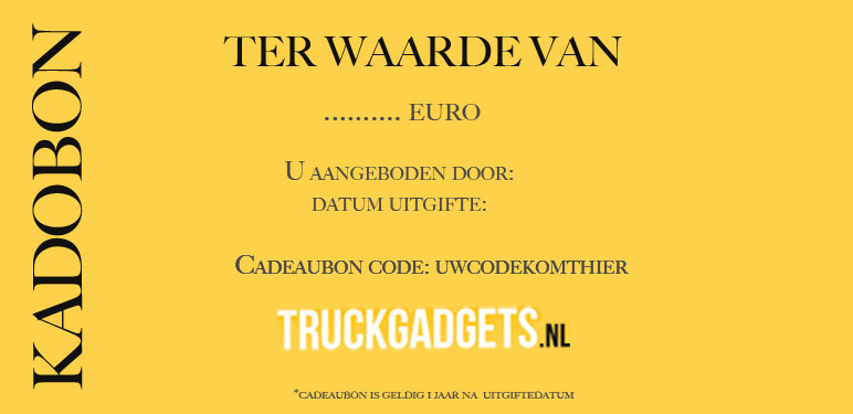 Verras met een bon van Truckgadgets!